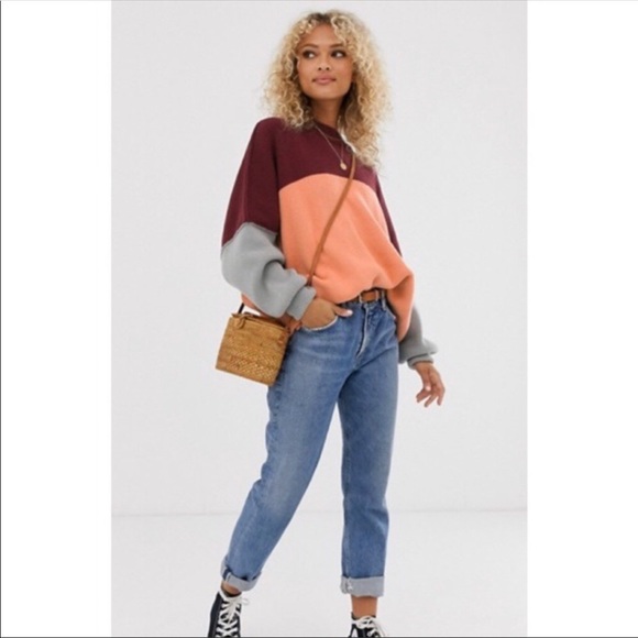 Free People Sweaters - Free People Easy Street color block sweater small